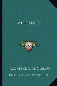 Cover image for Attitudes