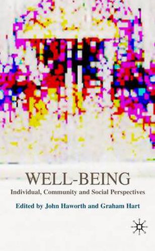 Cover image for Well-Being: Individual, Community and Social Perspectives