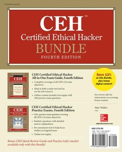 Cover image for CEH Certified Ethical Hacker Bundle, Fourth Edition