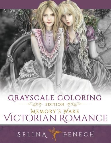 Cover image for Memory's Wake Victorian Romance - Grayscale Coloring Edition