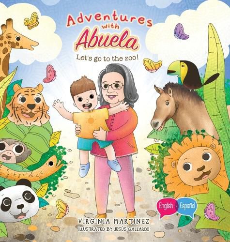 Cover image for Adventures with Abuela: Let's go to the zoo!