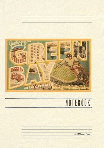 Cover image for Vintage Lined Notebook Greetings from Green Bay, Wisconsin