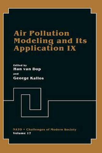 Cover image for Air Pollution Modeling and Its Application IX