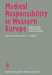 Cover image for Medical Responsibility in Western Europe: Research Study of the European Science Foundation