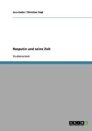 Cover image for Rasputin und seine Zeit