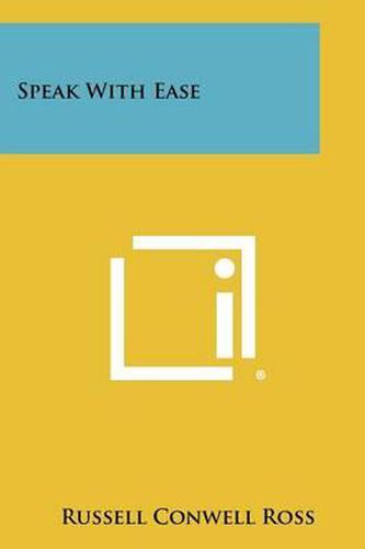 Cover image for Speak with Ease