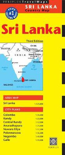 Cover image for Sri Lanka Travel Map Third Edition