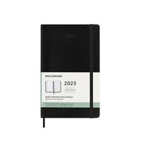 Cover image for Moleskine 2023 Weekly Diary – Large Black Softcover 