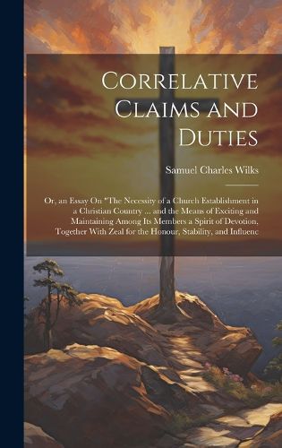 Cover image for Correlative Claims and Duties; Or, an Essay On "The Necessity of a Church Establishment in a Christian Country ... and the Means of Exciting and Maintaining Among Its Members a Spirit of Devotion, Together With Zeal for the Honour, Stability, and Influenc