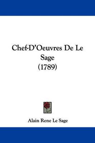 Cover image for Chef-D'Oeuvres De Le Sage (1789)