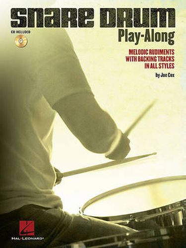 Cover image for Snare Drum Play-Along: Melodic Rudiments with Backing Tracks in All Styles
