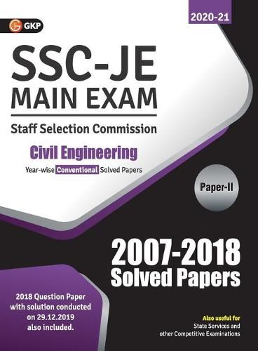 Ssc 2021 Junior Engineer Civil Engineering Paper II Conventional Solved Papers (2007-2018)