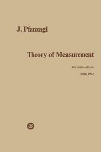 Cover image for Theory of Measurement