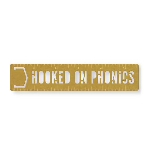 Hooked On Phonics Metal Bookmark Stencil