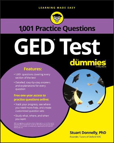 Cover image for GED Test: 1,001 Practice Questions For Dummies