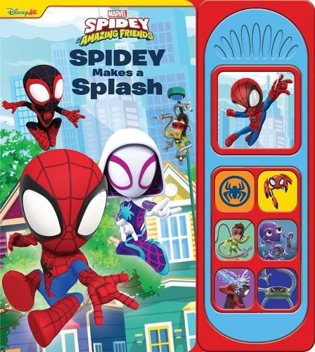 Cover image for Disney Junior Marvel Spidey Makes A Splash Sound Book