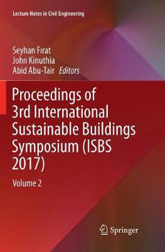 Cover image for Proceedings of 3rd International Sustainable Buildings Symposium (ISBS 2017): Volume 2