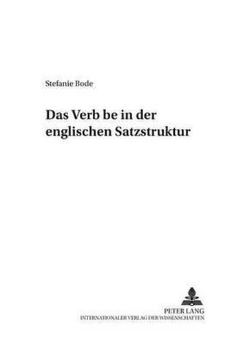 Cover image for Das  Verb   Be  in Der Englischen Satzstruktur