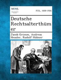 Cover image for Deutsche Rechtsalterthumer