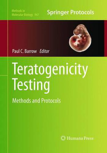 Cover image for Teratogenicity Testing: Methods and Protocols