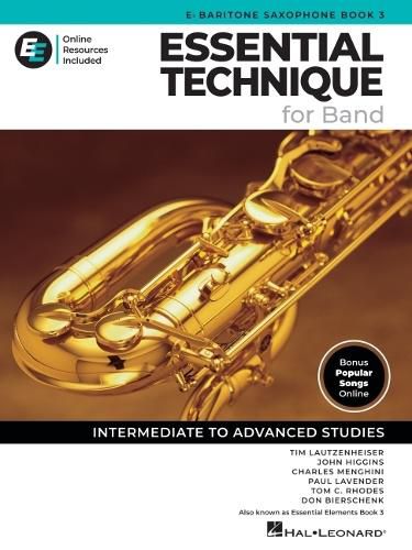 Cover image for Essential Elements for Band - Eb Bar Sax Book 3