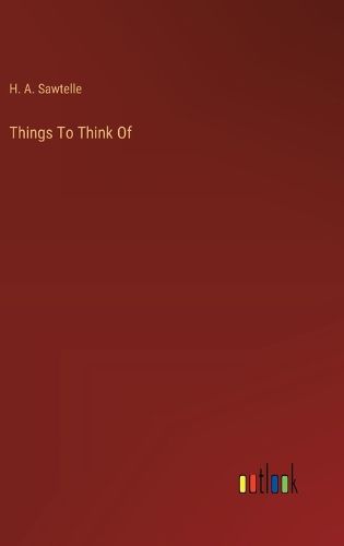 Cover image for Things To Think Of