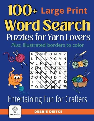 Cover image for 100+ Word Search Puzzles for Yarn Lovers