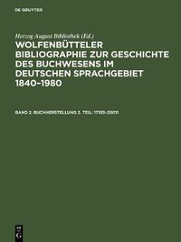 Cover image for Buchherstellung 2. Teil: 17193-29011