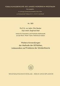 Cover image for Weitere Anwendungen Der Methode Der Lie-Reihen