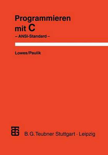 Cover image for Programmieren Mit C: Ansi-Standard