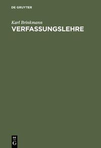 Cover image for Verfassungslehre