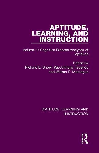 Aptitude, Learning, and Instruction: Cognitive Process Analyses of Aptitude