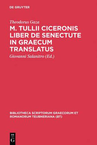 Cover image for M. Tulli Ciceronis Liber De S CB