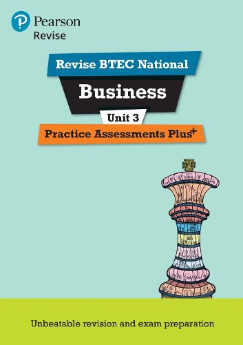 Cover image for Pearson REVISE BTEC National Business Practice Assessments Plus U3: for home learning, 2022 and 2023 assessments and exams