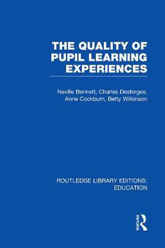 Cover image for Quality of Pupil Learning Experiences (RLE Edu O)