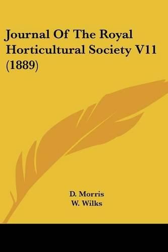 Cover image for Journal of the Royal Horticultural Society V11 (1889)