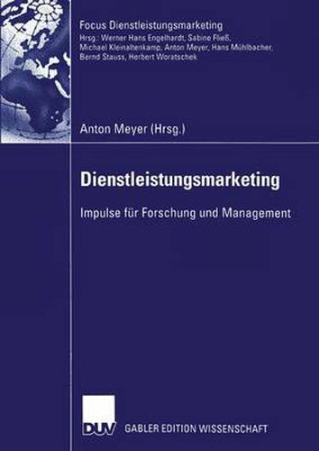 Cover image for Dienstleistungsmarketing: Impulse Fur Forschung Und Management