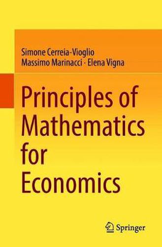 Cover image for Principles of Mathematics for Economics