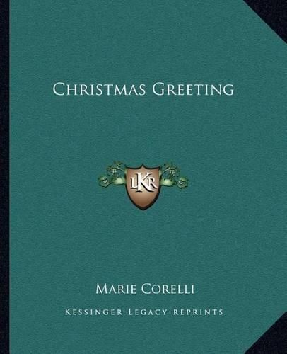 Cover image for Christmas Greeting
