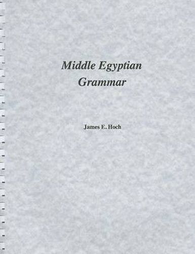 Cover image for Middle Egyptian Grammar