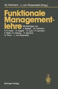 Cover image for Funktionale Managementlehre