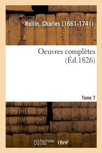 Cover image for Oeuvres Completes. Tome 7