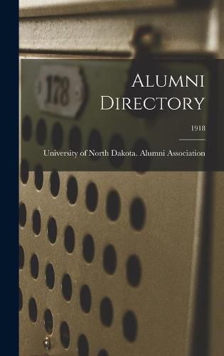 Cover image for Alumni Directory; 1918