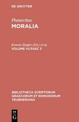 Moralia, Vol. VI, Fasc. 3 CB