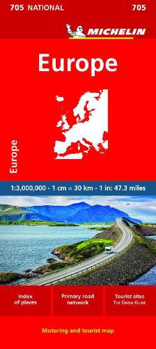 Cover image for Michelin Europe Map 705