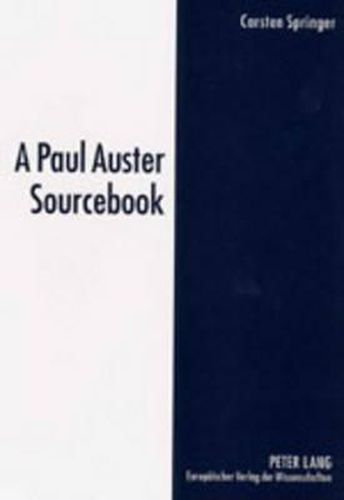 Cover image for A Paul Auster Sourcebook