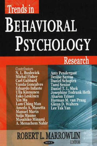 Cover image for Trends in Behavioral Psychology Research