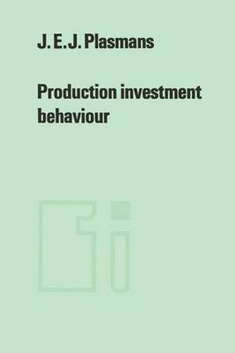 Cover image for Production investment behaviour: Application to six EEC-countries