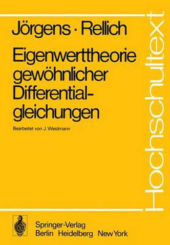 Cover image for Eigenwerttheorie Gewohnlicher Differentialgleichungen