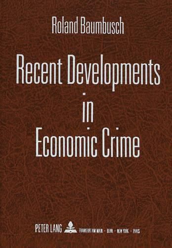 Cover image for Recent Developments in Economic Crime